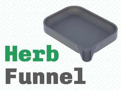 Herb Funnel / Scoop / Dosage capsule filling aid