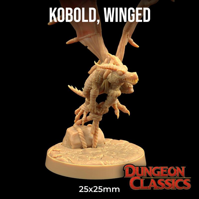 Kobold, Winged  | PRESUPPORTED | Dungeon Classics