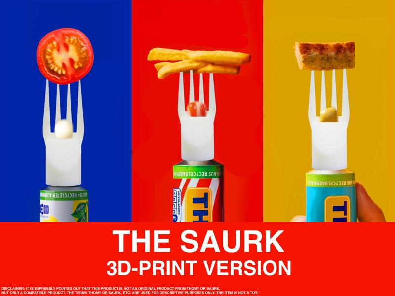 THE SAURK - THOMY SAUCE TUBE FORK - working print