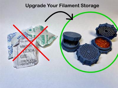 [NEW] Desiccant Puck - small screw box for filament storage