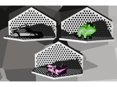 Honeycomb display Shelf