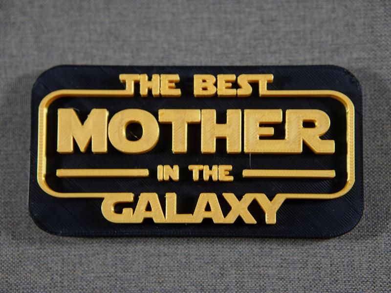 Best MOM in the Galaxy - Star Wars Sign