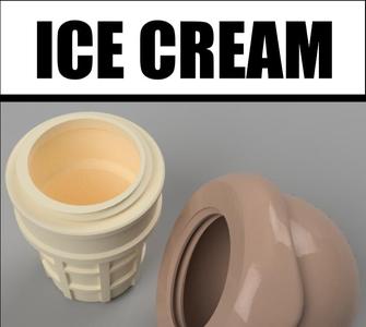 Novelty Ice Cream Cone Containers
