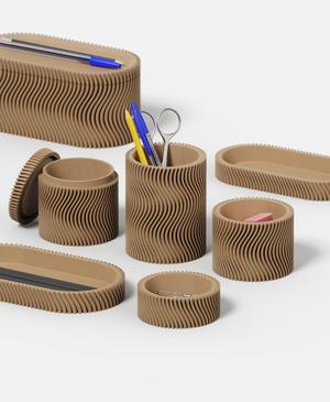 Tray - WAVE Collection - Desk Organizer Set