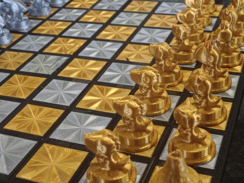 Dinosaur Chess Set