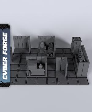Descent Gridrunner Terrain - With Free Cyberpunk Warhammer - 40k Sci-Fi Gift Ideas for RPG and Warga