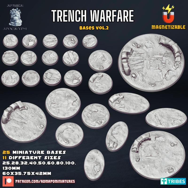 Trench Warfare Bases Vol.2 (Pre-supported)