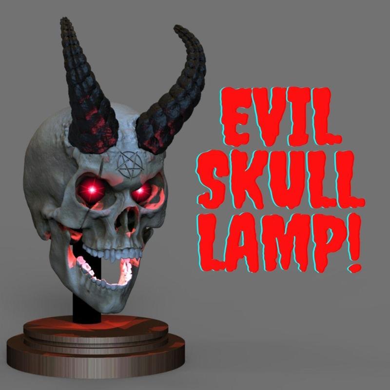 EVIL SKULL LAMP (MERCHANT LICENSE)