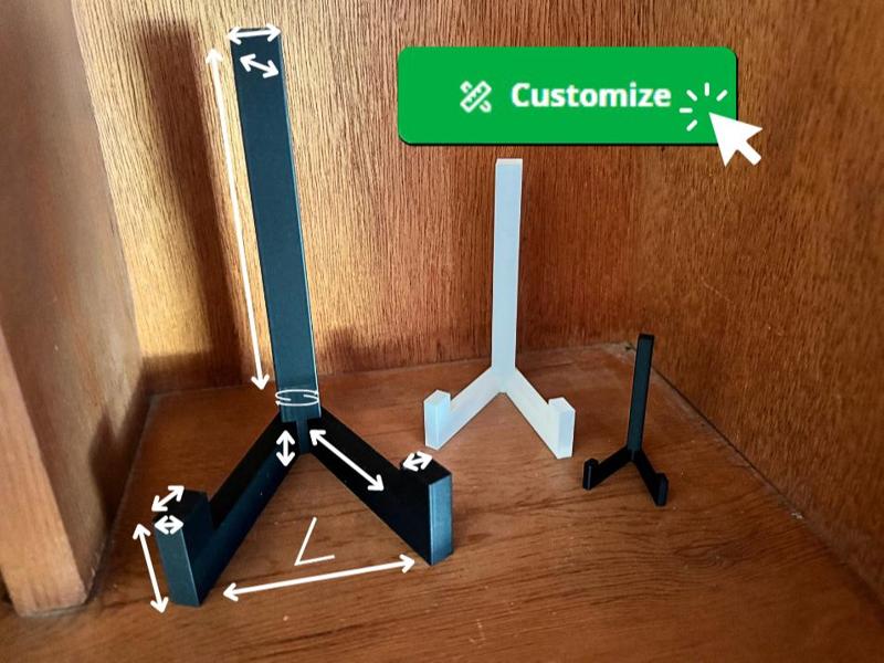 Simple Display Stand Parametric Fully Customizable