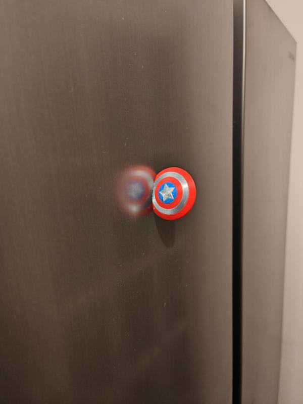 Captain America shield fridge magnet 