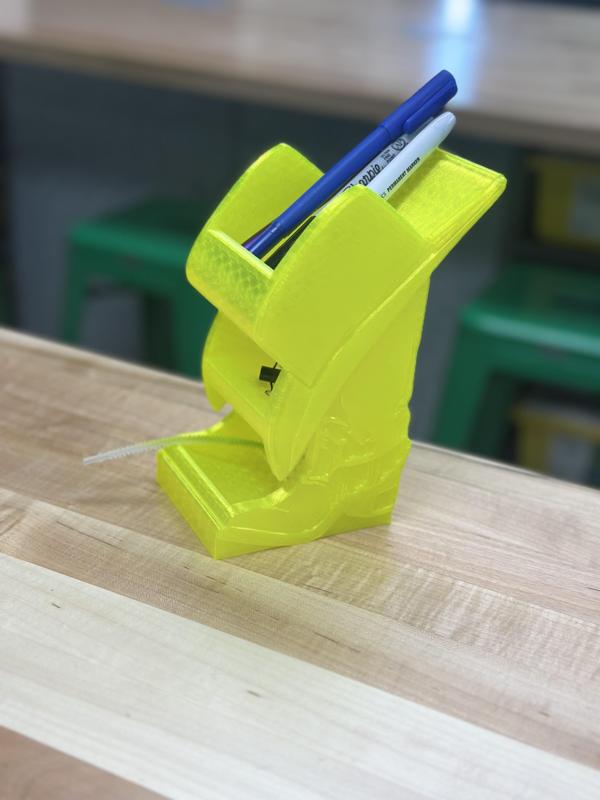 Hat and Boots Desk Organizer