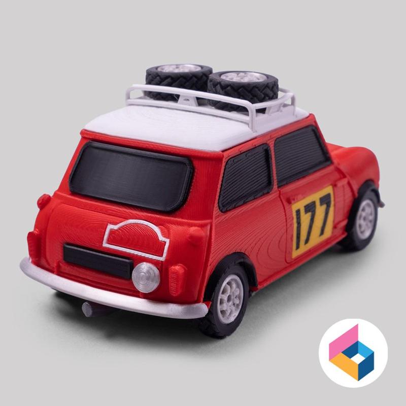Foldable Morris Mini Cooper-S Rally