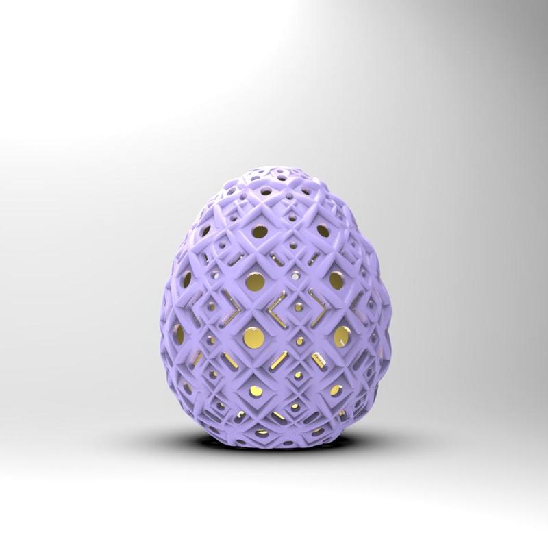 Fancy Egg Tealight Cover 