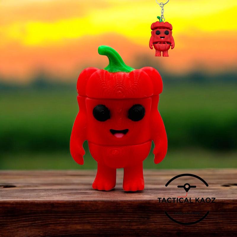 Flexy Red Pepper Pal - Keychain