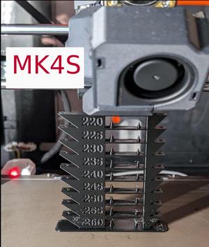 MK4S w/o MMU3: Improved All-In-One Temperature and Bridging Tower -- High to Low Temps PLA/PETG/ABS/TPU (Remix)