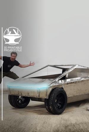 Cybertruck (3D Printable w/ HEADLIGHTS!!)