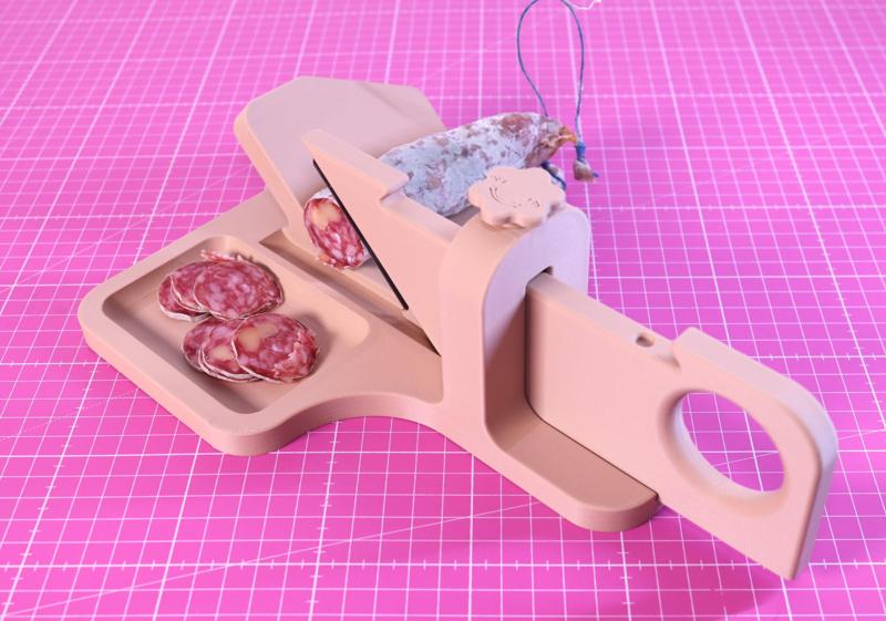 Sausage & vegetables slicer guillotine