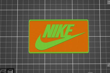 NIKE Logo Name Plate