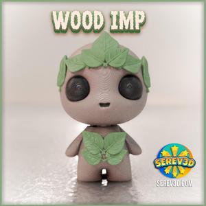 Wood Imp - Flexi Keychain & Bag Charm, No Supports 3D Print STL/3MF