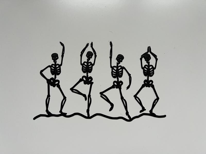 Dancing Skeletons Wall Art #1