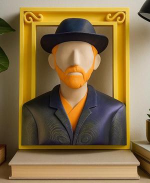 Van Gogh Frame Sculpture – Art Tribute
