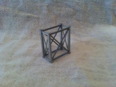 N Scale - 4' x 8' x 10' Steel Support Tower