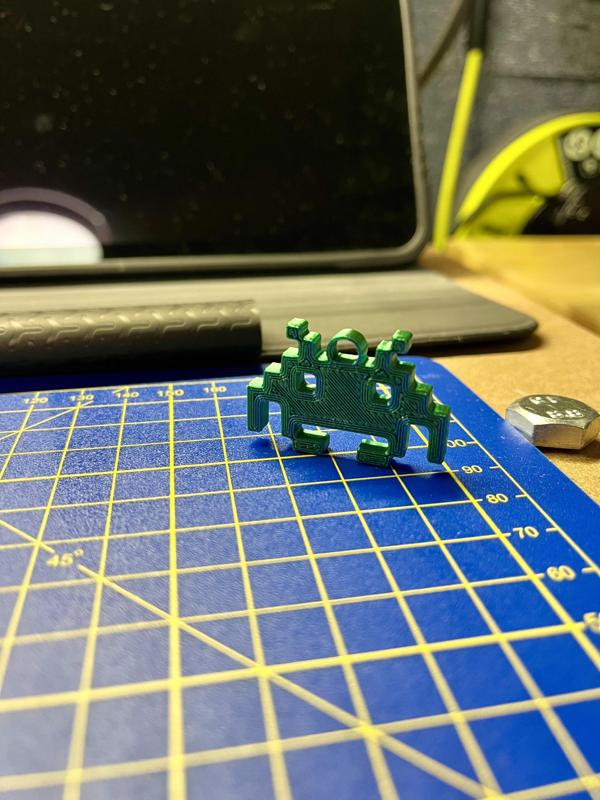 Space Invader Model & Keyring