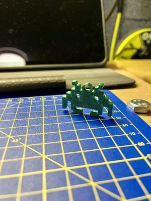 Space Invader Model & Keyring