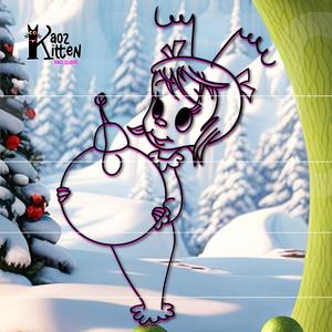 Whoville Cindy Lou Who wall art Grinch Who Stole Christmas fanart