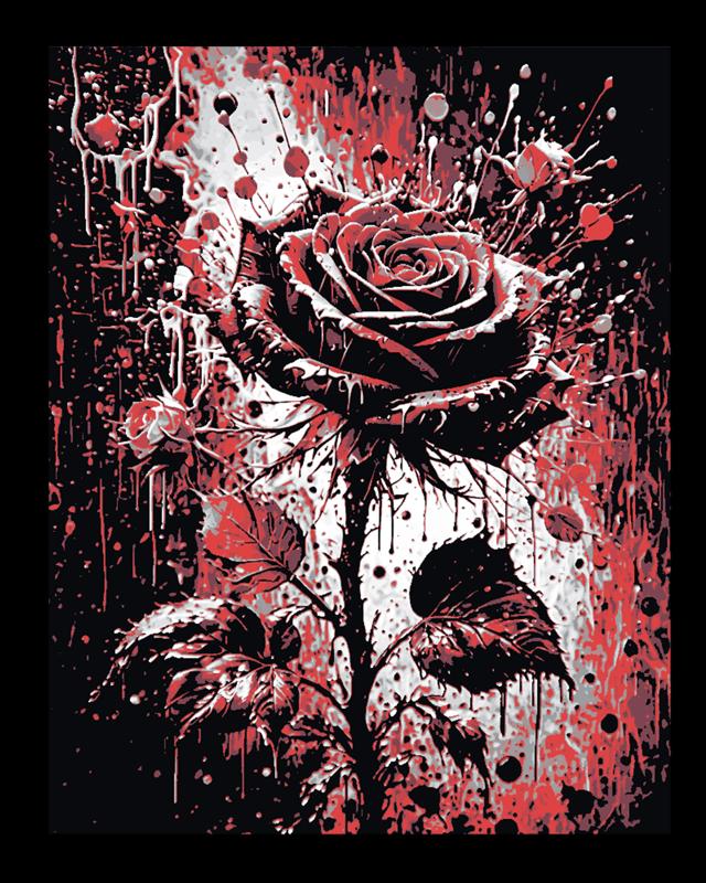 Art Piece - The Painted Rose