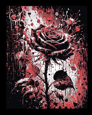 Art Piece - The Painted Rose