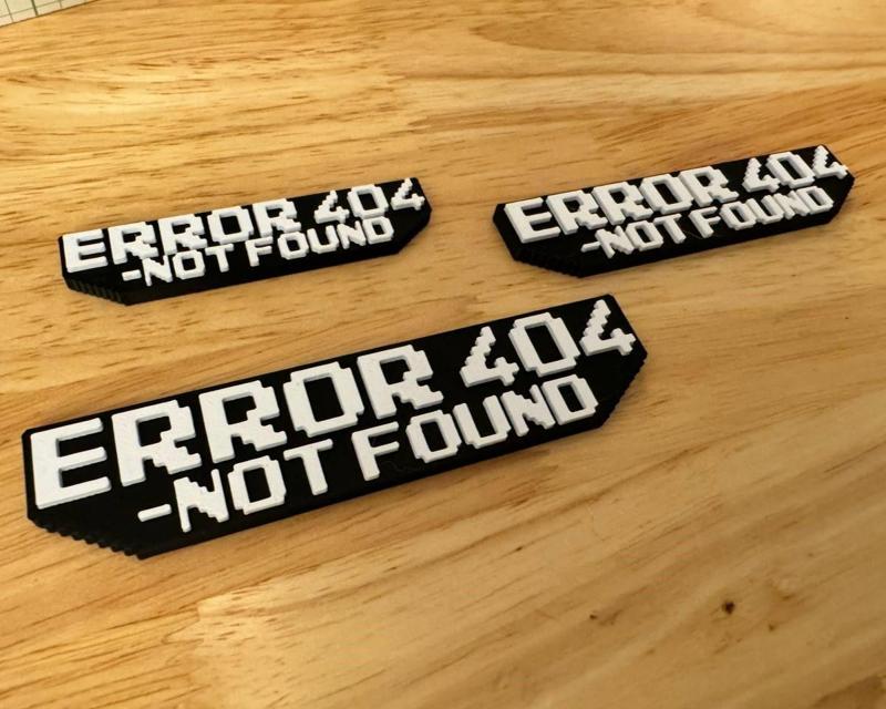 8-Bit ERROR 404 - Fridge Magnet (Hot-Swap, Multi-Color) | Decoration For Whiteboard, Refrigerator, Locker, Cabinet | Home & Kitchen Essential, Classroom Office Supplies |