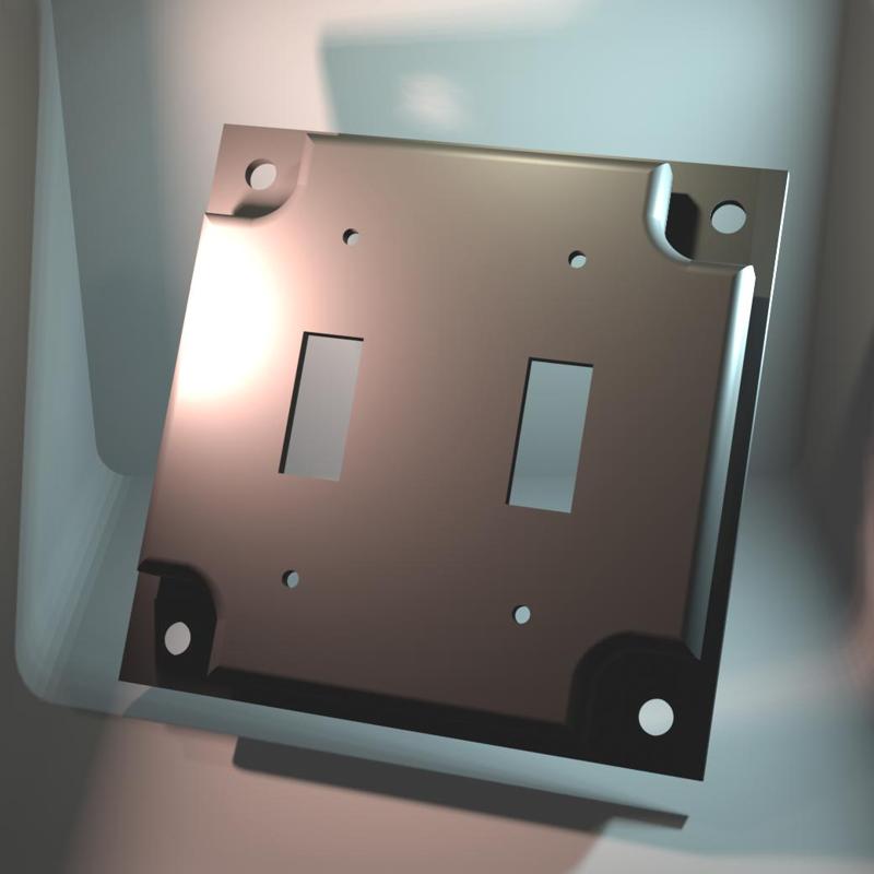 Outlet Box Double Switch Cover