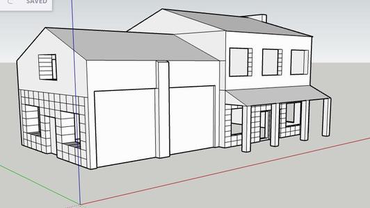 N scale Modern house hyper realistic