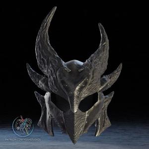 Skyrim Daedric Helmet STL 3D File