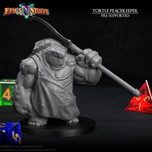 Tortle Peacekeeper Variant Miniature - Pre-Supported