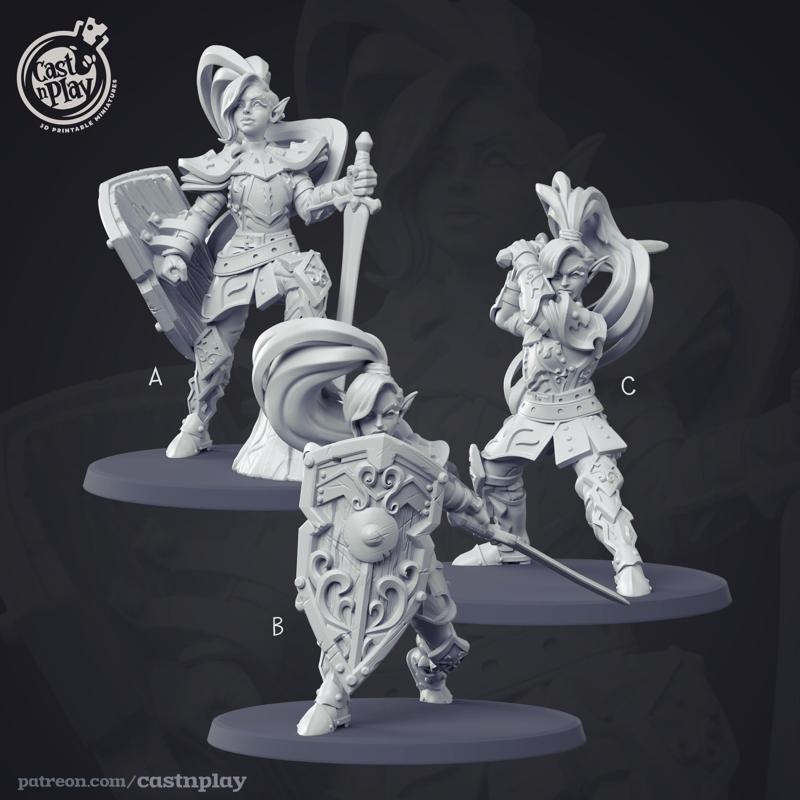 Female Warrior (Pre-Supported)