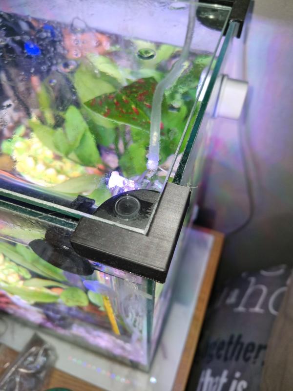 AQUARIUM CUSTOM LID SUPPORT CORNER BRACKET (6mm GLASS AQUARIUM)