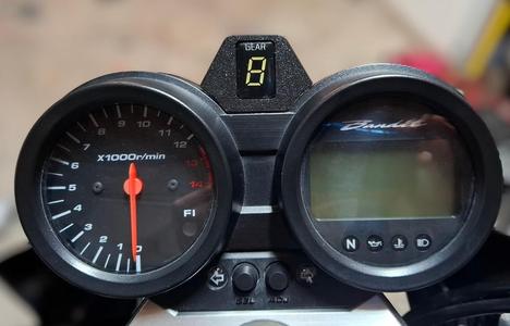 gsf 650/1250 Bandit, mini enclosed gear indicator holder, with wire filler( for "N" model ) or adapter mount (for "S" model)  