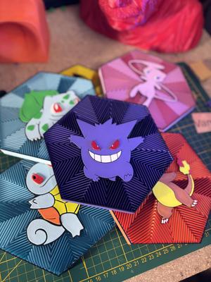 Gengar Hexagon wall art - Pokémon