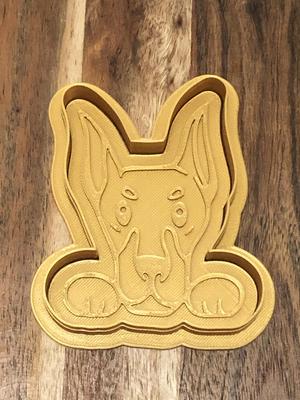Doberman Cookie Cutters and Stamps