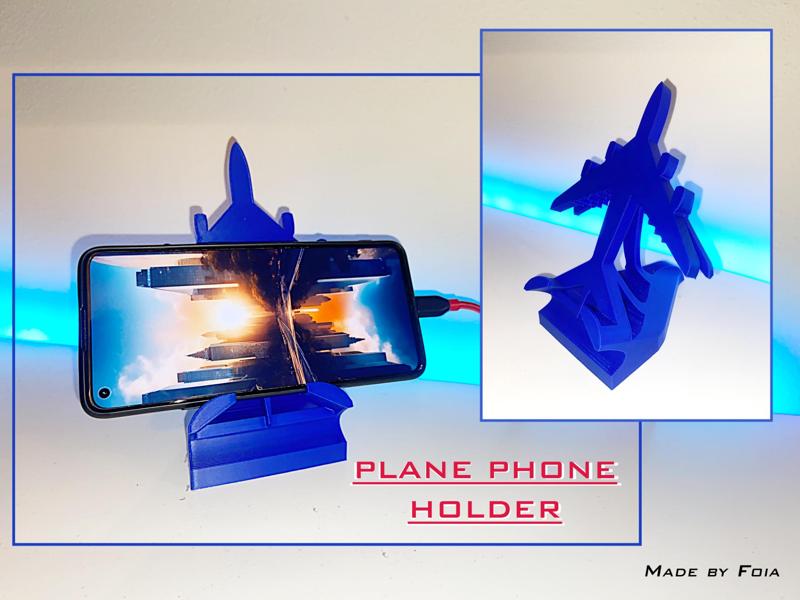 Airplane phone holder