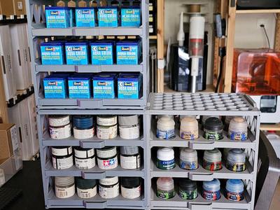 Paints (Tamiya, Citadel, Revell, Vallejo)