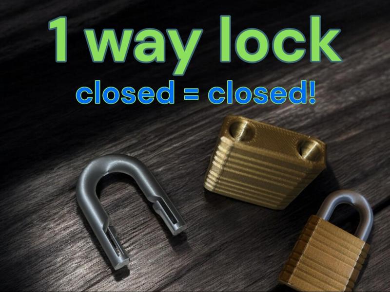 1 way LOCK / padlock / pad lock - Easy scalable