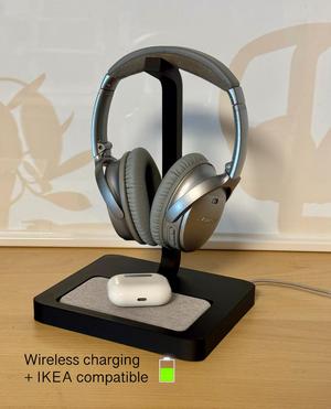 Headphone Stand|Wireless Charger|IKEA Compatible