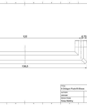 Multiboard 6 Octagon Push-Fit Brace