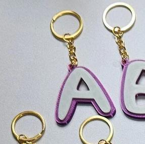 Letter A Keychain