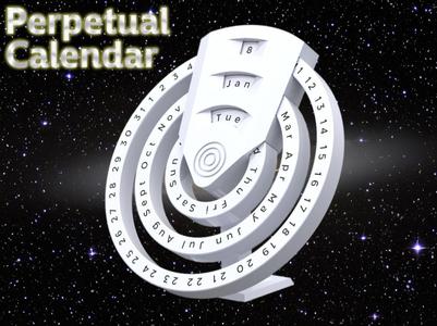 Perpetual desk Calendar