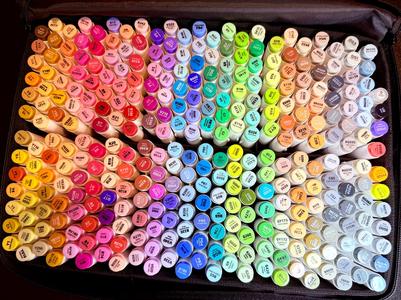 Ohuhu 320 color set case alcohol marker holder