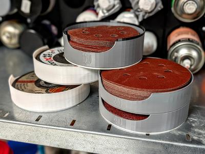 Sanding Paper and Grinder disc stacker organizer